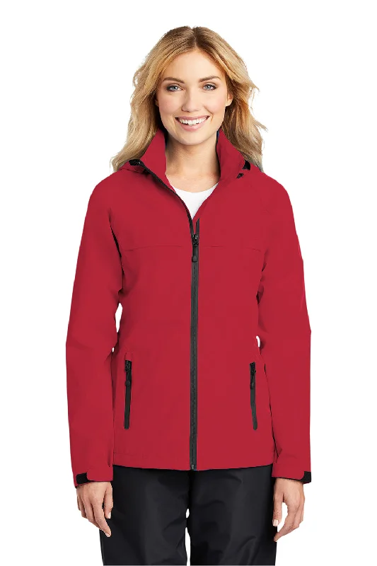 Women's quilted puffer jackets in a cropped silhouette for a modern twistPort Authority Womens Torrent Waterproof Full Zip Hooded Jacket - Engine Red Women's quilted puffer jackets in a cropped silhouette for a modern twistPort Authority Womens Torrent Waterproof Full Zip Hooded Jacket - Engine Red