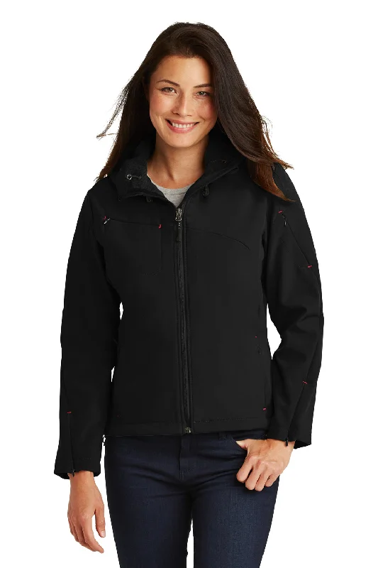 Women's long - length wool blend jackets for a warm and stylish winter lookPort Authority Womens Wind & Water Resistant Full Zip Hooded Jacket - Black/Engine Red Women's long - length wool blend jackets for a warm and stylish winter lookPort Authority Womens Wind & Water Resistant Full Zip Hooded Jacket - Black/Engine Red