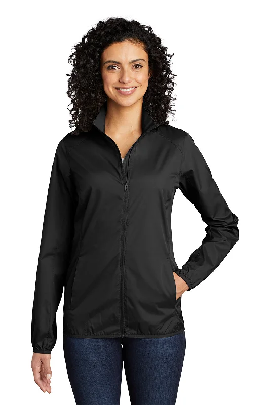 Women's military - style jackets with epaulets for a tough and fashionable appearancePort Authority Womens Zephyr Wind & Water Resistant Full Zip Jacket - Black Women's military - style jackets with epaulets for a tough and fashionable appearancePort Authority Womens Zephyr Wind & Water Resistant Full Zip Jacket - Black