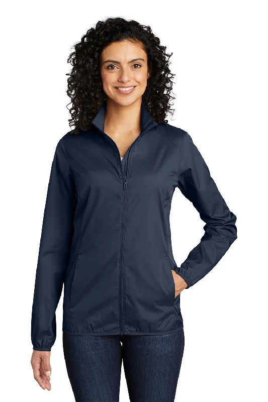 Women's quilted puffer jackets in a cropped silhouette for a modern twistPort Authority Womens Zephyr Wind & Water Resistant Full Zip Jacket - Dress Navy Blue Women's quilted puffer jackets in a cropped silhouette for a modern twistPort Authority Womens Zephyr Wind & Water Resistant Full Zip Jacket - Dress Navy Blue