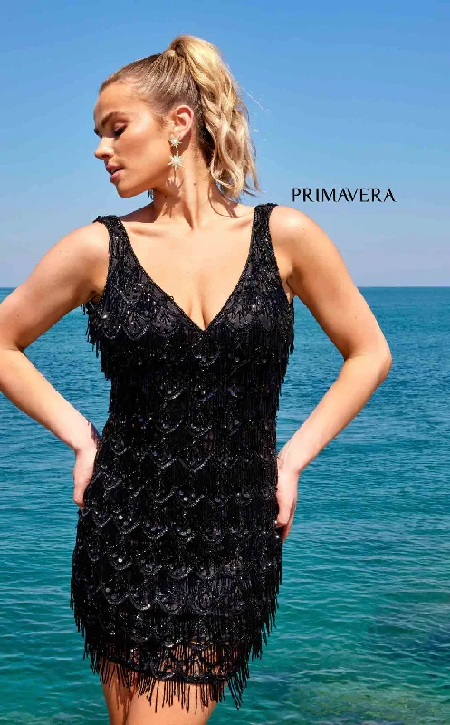 Sparkly sequined party dresses for a glamorous look​Primavera Couture 4042 Dress