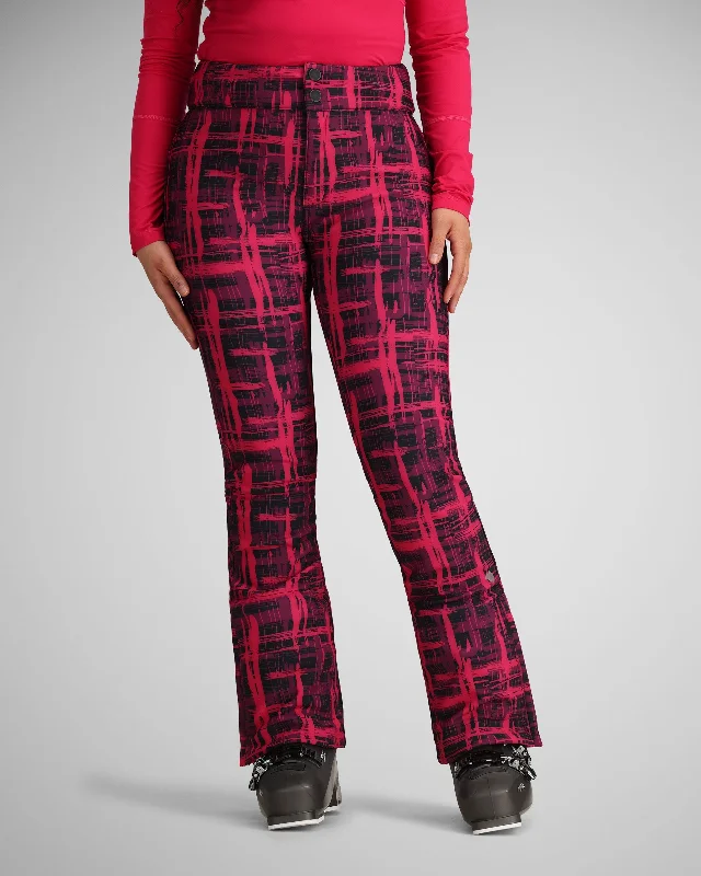 Women's cropped leather jackets with a fringe detail for a western - inspired outfitPrinted Bond Pant | Pink Plaid Women's cropped leather jackets with a fringe detail for a western - inspired outfitPrinted Bond Pant | Pink Plaid