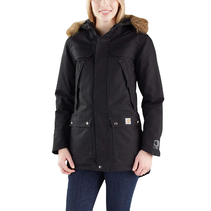Women's faux fur coats in bright colors for a bold fashion statementQuick Duck Sawtooth Parka Women's faux fur coats in bright colors for a bold fashion statementQuick Duck Sawtooth Parka
