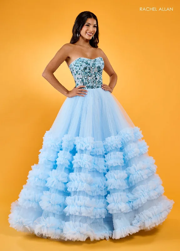 Party dresses with a polka - dot pattern for a classic and playful styleRachel Allan 70621 Prom Long Beaded Ball Gown Party dresses with a polka - dot pattern for a classic and playful styleRachel Allan 70621 Prom Long Beaded Ball Gown
