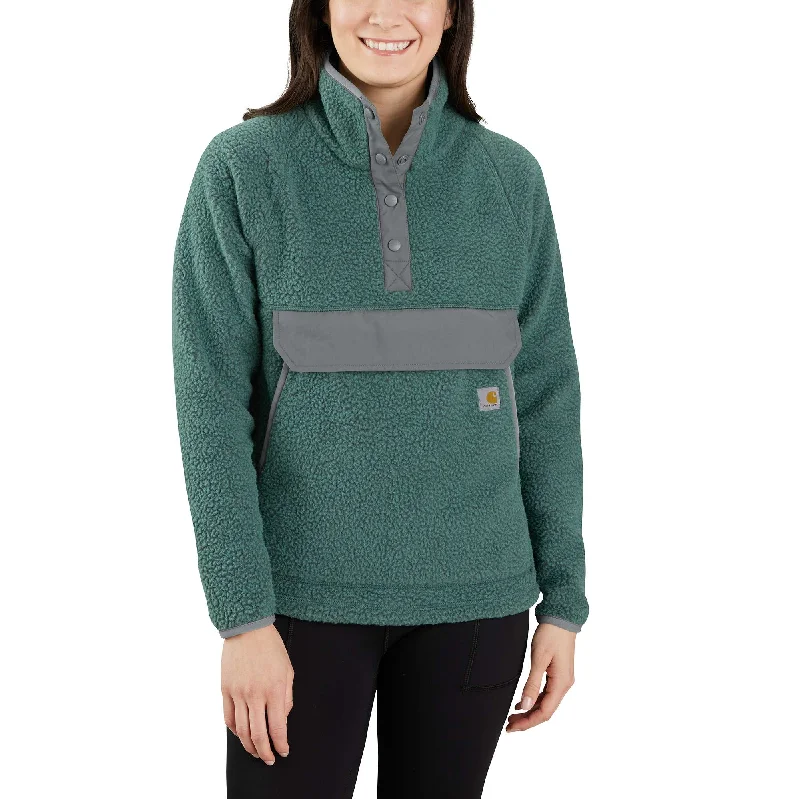 Petite women's wool blend coats with a tailored fit for a flattering silhouetteRelaxed Fit Fleece Pullover
