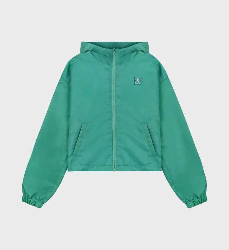 Women's pea coats with brass buttons for a nautical - inspired styleRunning Woman Nylon Windbreaker - Spring Green/White Women's pea coats with brass buttons for a nautical - inspired styleRunning Woman Nylon Windbreaker - Spring Green/White