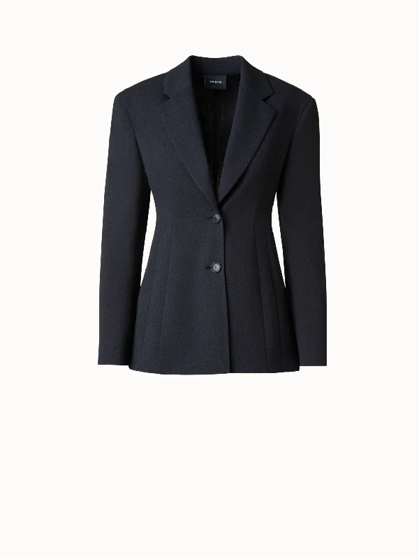 Women's shearling - lined suede jackets for ultimate warmth and luxurySingle Breasted Blazer in Wool Double-Face Women's shearling - lined suede jackets for ultimate warmth and luxurySingle Breasted Blazer in Wool Double-Face