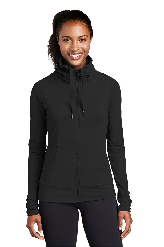 Women's waterproof rain jackets in bright yellow for high - visibility outdoor activitiesSport-Tek Womens Sport-Wick Moisture Wicking Full Zip Jacket - Black Women's waterproof rain jackets in bright yellow for high - visibility outdoor activitiesSport-Tek Womens Sport-Wick Moisture Wicking Full Zip Jacket - Black