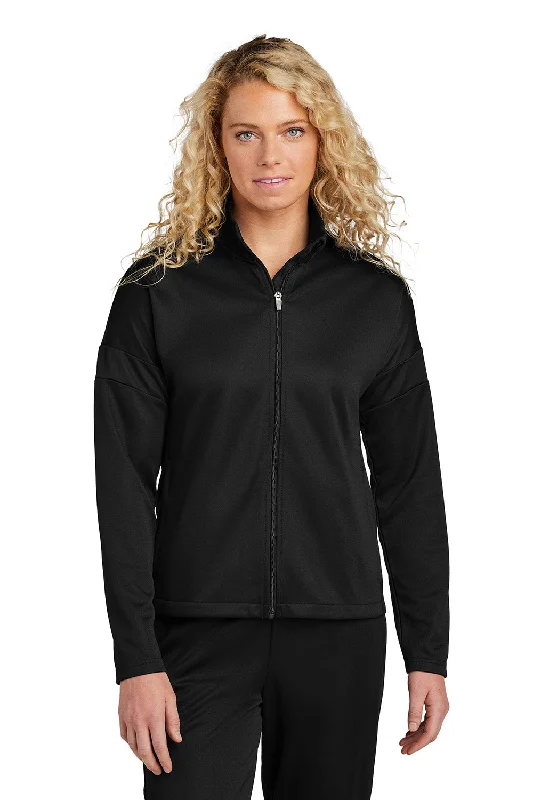 Women's shearling - lined suede jackets for ultimate warmth and luxurySport-Tek Womens Moisture Wicking Travel Full Zip Jacket - Black - New Women's shearling - lined suede jackets for ultimate warmth and luxurySport-Tek Womens Moisture Wicking Travel Full Zip Jacket - Black - New