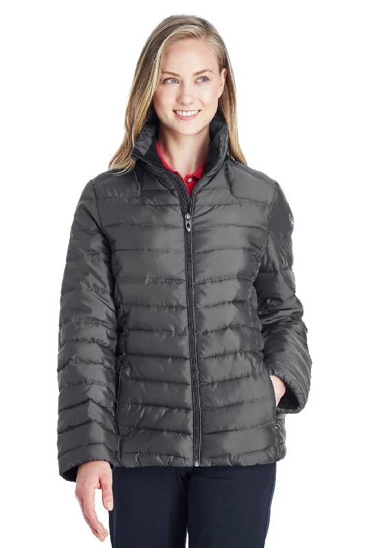 Women's cropped leather jackets with a fringe detail for a western - inspired outfitSpyder Womens Supreme Puffer Full Zip Jacket - Polar Grey Women's cropped leather jackets with a fringe detail for a western - inspired outfitSpyder Womens Supreme Puffer Full Zip Jacket - Polar Grey