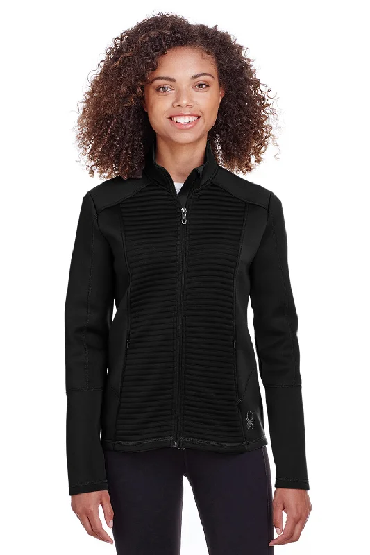 Women's shearling - lined suede jackets for ultimate warmth and luxurySpyder Womens Venom Full Zip Jacket - Black Women's shearling - lined suede jackets for ultimate warmth and luxurySpyder Womens Venom Full Zip Jacket - Black