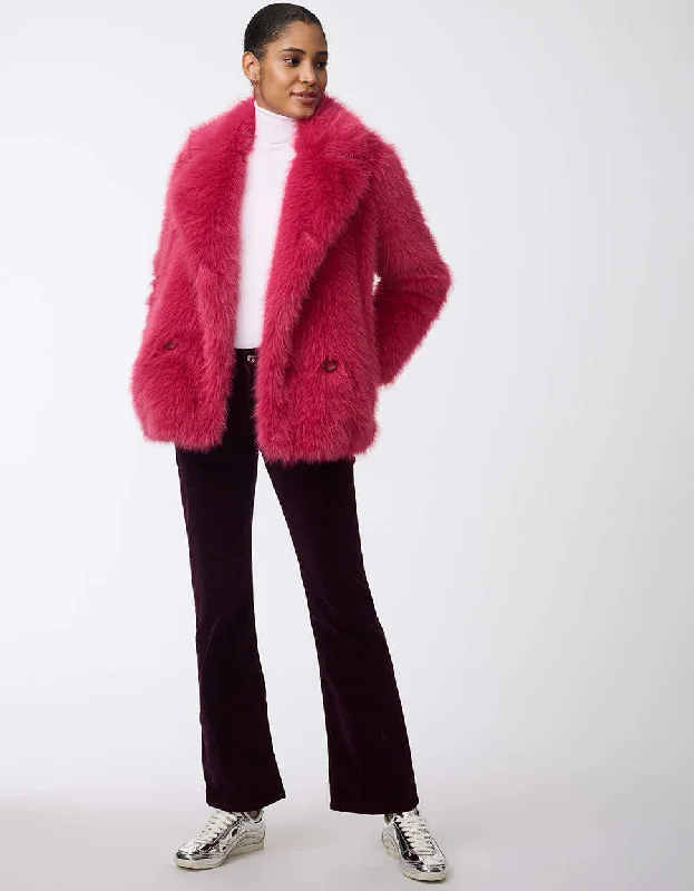 Shearling - lined women's leather coats for ultimate warmth and luxuryStarlight Faux Fur Jacket Shearling - lined women's leather coats for ultimate warmth and luxuryStarlight Faux Fur Jacket