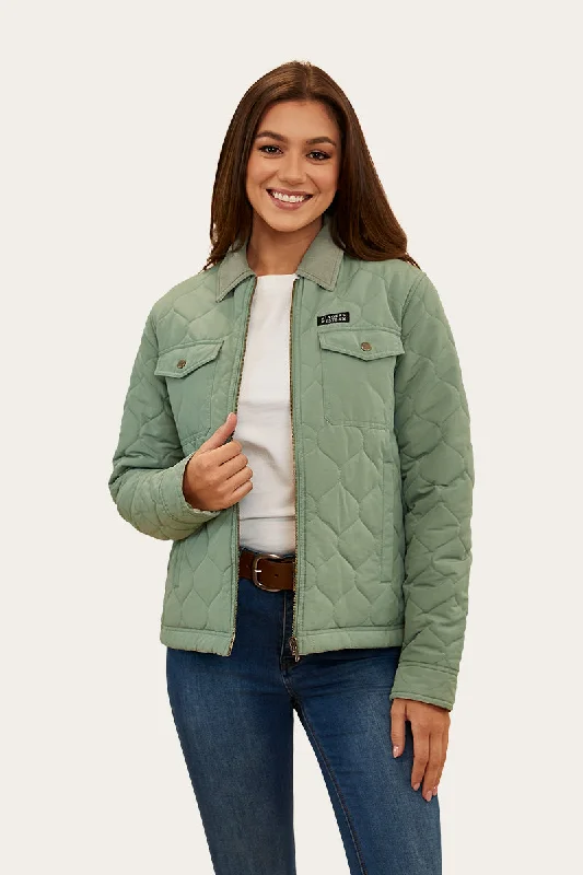 Women's faux fur - trimmed denim jackets for a trendy and cozy styleStella Womens Reversible Jacket - Leaf Women's faux fur - trimmed denim jackets for a trendy and cozy styleStella Womens Reversible Jacket - Leaf