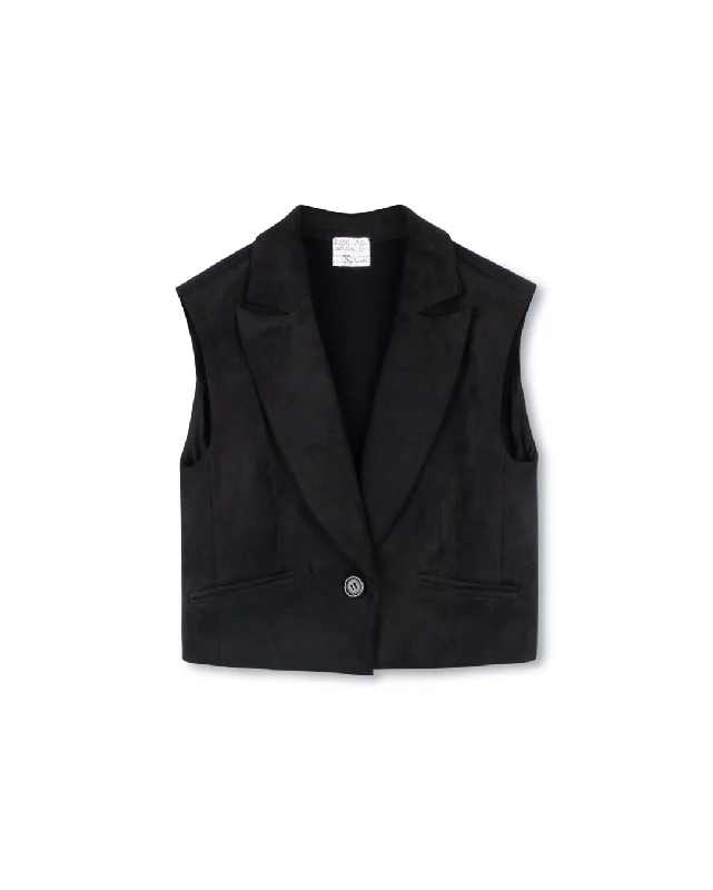 Women's denim jackets with distressed details for a casual and edgy lookSuede And Knit Vest Women's denim jackets with distressed details for a casual and edgy lookSuede And Knit Vest