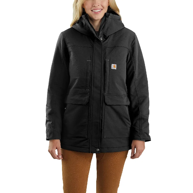 Mid - length women's down coats in a slim fit for a modern and sleek appearanceSuper Dux™ Relaxed Fit Insulated Traditional Coat Mid - length women's down coats in a slim fit for a modern and sleek appearanceSuper Dux™ Relaxed Fit Insulated Traditional Coat