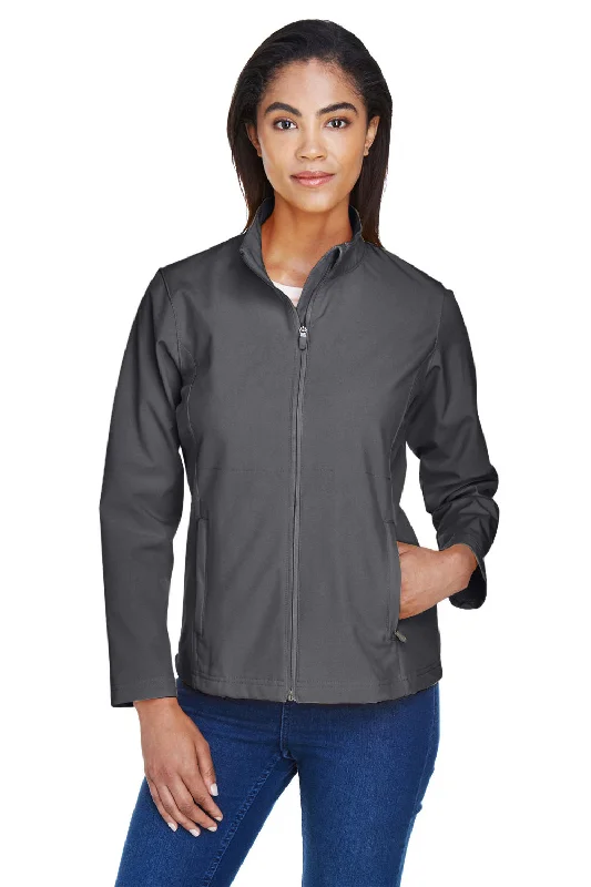 Women's long - line cardigan jackets in a soft knit for a cozy and elegant lookTeam 365 Womens Leader Windproof & Waterproof Full Zip Jacket - Graphite Grey Women's long - line cardigan jackets in a soft knit for a cozy and elegant lookTeam 365 Womens Leader Windproof & Waterproof Full Zip Jacket - Graphite Grey