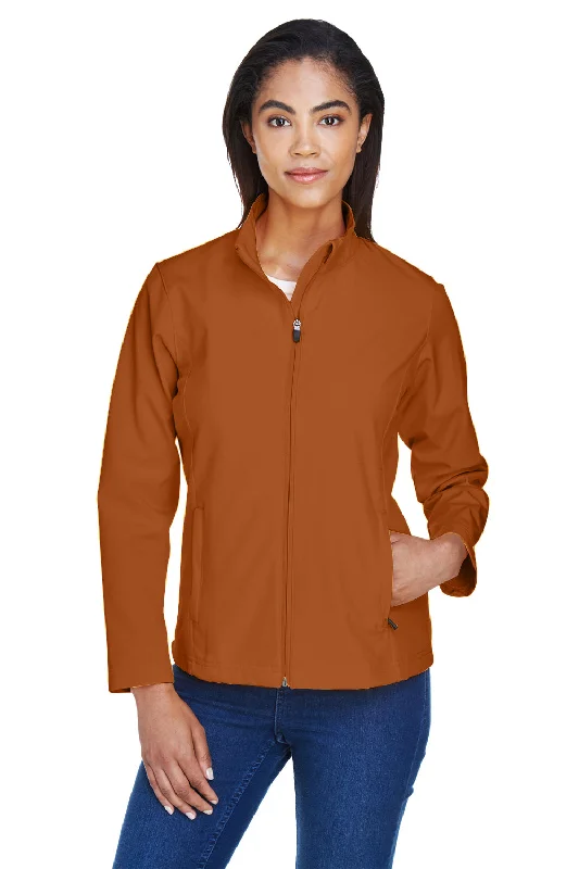 Women's windbreaker jackets with adjustable hoods for windy daysTeam 365 Womens Leader Windproof & Waterproof Full Zip Jacket - Burnt Orange