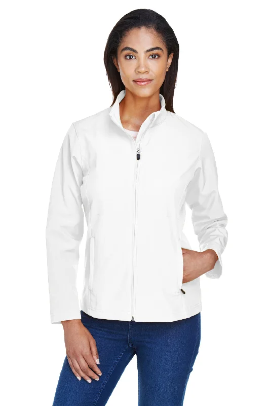 Women's faux fur - trimmed denim jackets for a trendy and cozy styleTeam 365 Womens Leader Windproof & Waterproof Full Zip Jacket - White Women's faux fur - trimmed denim jackets for a trendy and cozy styleTeam 365 Womens Leader Windproof & Waterproof Full Zip Jacket - White
