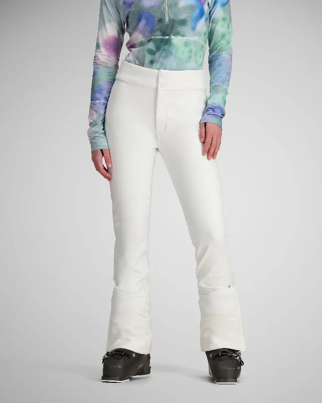 Women's cropped satin jackets in pastel shades for a glamorous evening outThe Bond Pant | White Women's cropped satin jackets in pastel shades for a glamorous evening outThe Bond Pant | White