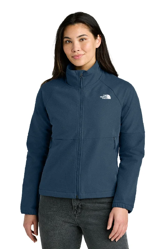Women's bomber jackets with floral embroidery for a feminine and unique designThe North Face Womens Barr Lake Soft Shell Full Zip Jacket - Heather Dark Shady Blue - New Women's bomber jackets with floral embroidery for a feminine and unique designThe North Face Womens Barr Lake Soft Shell Full Zip Jacket - Heather Dark Shady Blue - New
