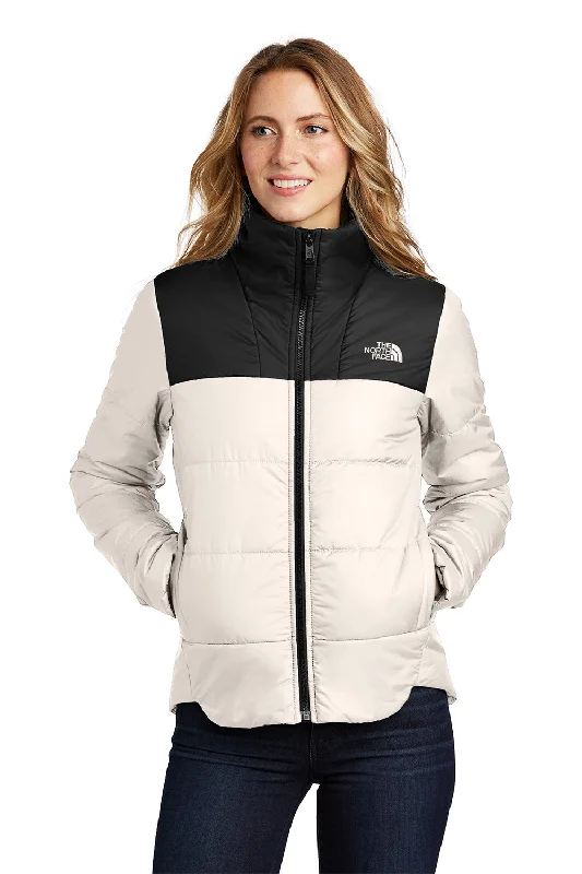 Women's double - breasted tweed jackets in classic colors for a sophisticated office lookThe North Face Womens Everyday Water Resistant Insulated Full Zip Jacket - Vintage White