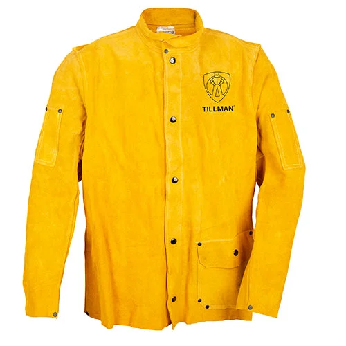 Women's waterproof rain jackets in bright yellow for high - visibility outdoor activitiesTillman 30" Cowhide Welding Jacket - 3280 Women's waterproof rain jackets in bright yellow for high - visibility outdoor activitiesTillman 30" Cowhide Welding Jacket - 3280