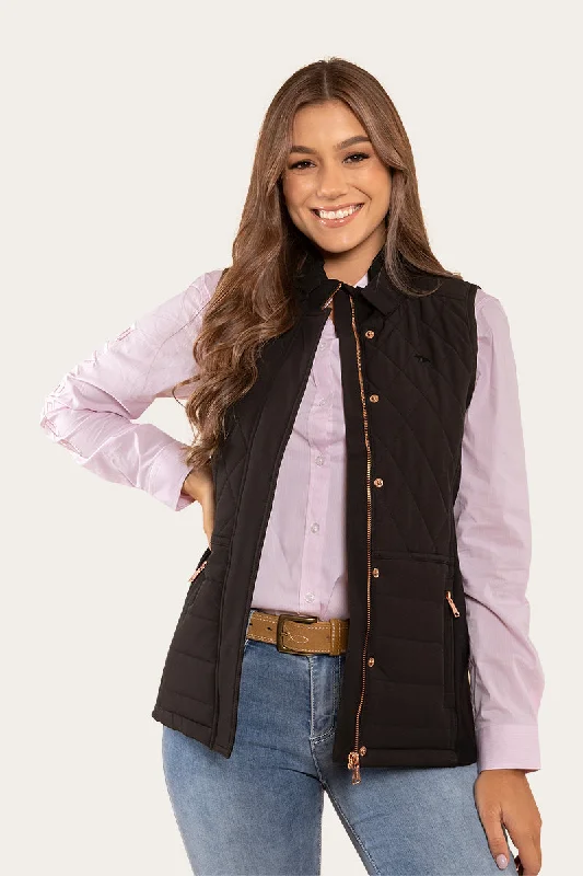 Women's long - line cardigan jackets in a soft knit for a cozy and elegant lookToorak Womens Quilted Vest - Black Women's long - line cardigan jackets in a soft knit for a cozy and elegant lookToorak Womens Quilted Vest - Black
