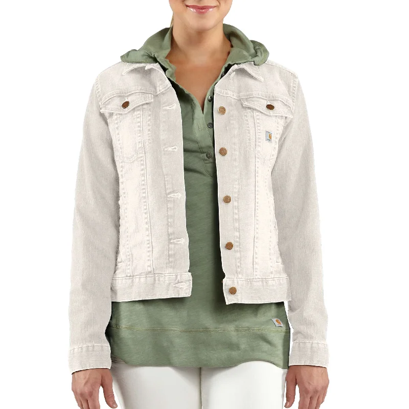 Plus size women's wool blend coats for a warm and stylish winterTucker Jean Jacket