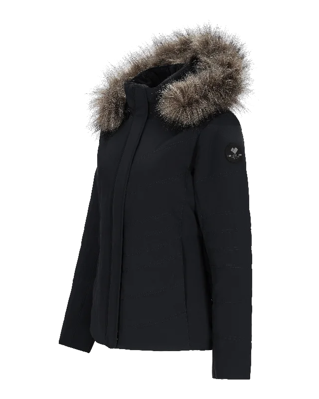 Women's cropped down jackets in bold colors for a sporty and fashionable winter outfitTuscany Elite Jacket | Black Women's cropped down jackets in bold colors for a sporty and fashionable winter outfitTuscany Elite Jacket | Black