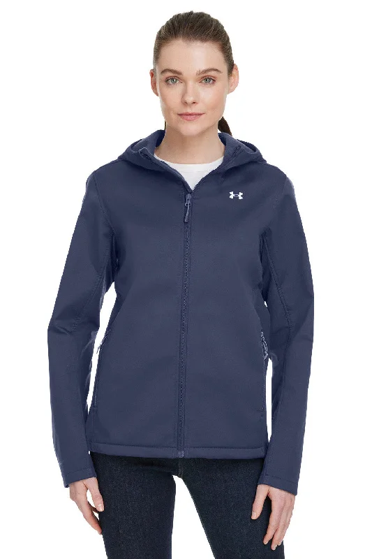 Women's military - style jackets with epaulets for a tough and fashionable appearanceUnder Armour Womens CGI Shield 2.0 Windproof & Waterproof Full Zip Hooded Jacket - Midnight Navy Blue Women's military - style jackets with epaulets for a tough and fashionable appearanceUnder Armour Womens CGI Shield 2.0 Windproof & Waterproof Full Zip Hooded Jacket - Midnight Navy Blue