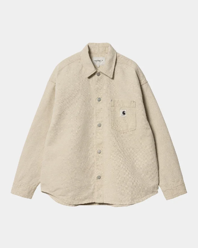 Women's moto jackets with a lace - up front for a unique and stylish touchWomen’s Ethel Shirt Jacket | Natural Women's moto jackets with a lace - up front for a unique and stylish touchWomen’s Ethel Shirt Jacket | Natural