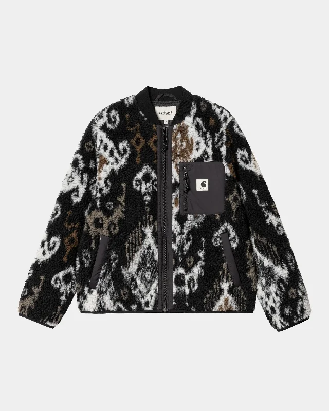 Women's military - style jackets with epaulets for a tough and fashionable appearanceJanet Liner | Black Baru Jacquard Women's military - style jackets with epaulets for a tough and fashionable appearanceJanet Liner | Black Baru Jacquard