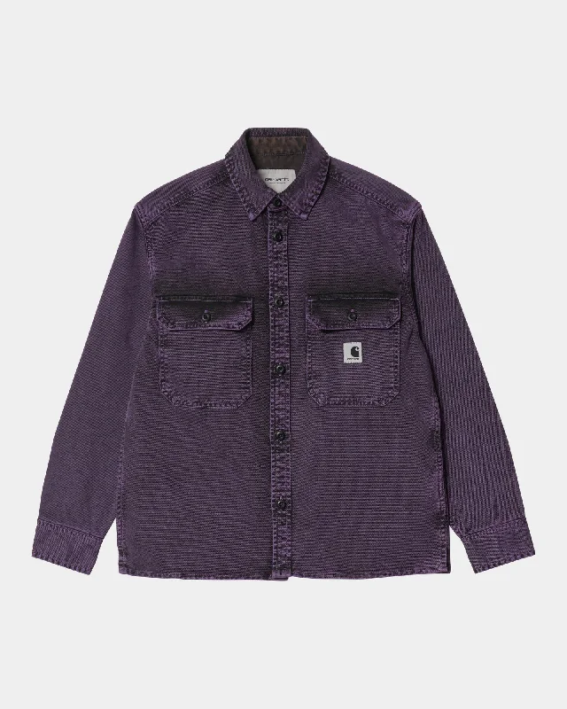 Women's cropped down jackets in bold colors for a sporty and fashionable winter outfitWomen's Reno Shirt Jacket | Dark Iris (crater wash) Women's cropped down jackets in bold colors for a sporty and fashionable winter outfitWomen's Reno Shirt Jacket | Dark Iris (crater wash)