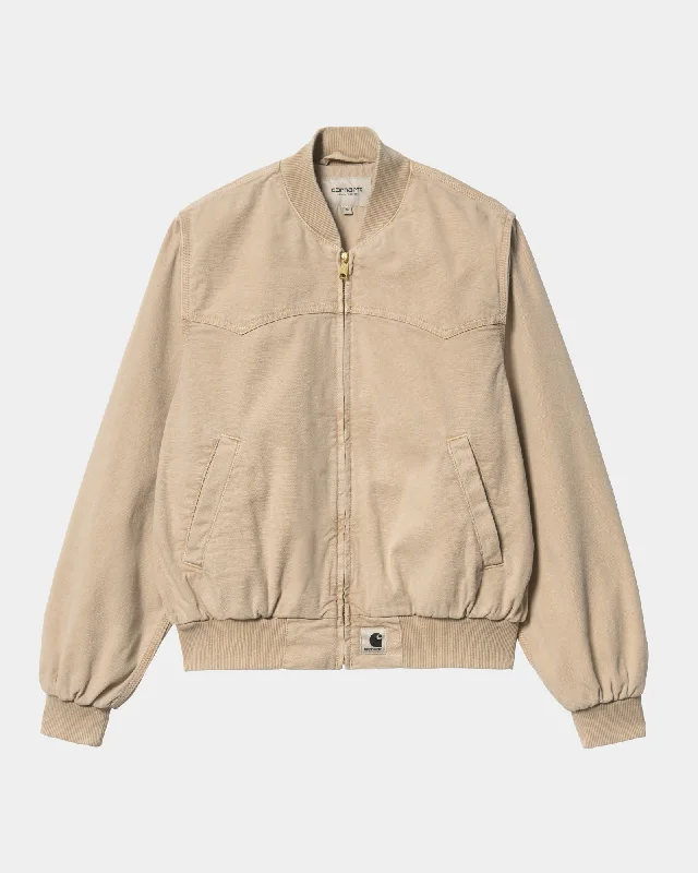 Women's windbreaker jackets with adjustable hoods for windy daysWomen's Santa Fe Bomber - Faded | Dusty Hamilton Brown Women's windbreaker jackets with adjustable hoods for windy daysWomen's Santa Fe Bomber - Faded | Dusty Hamilton Brown