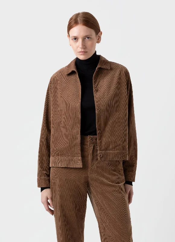 Belted women's cashmere coats in soft pastels for a luxurious feelWomen's Corduroy Boxy Jacket in Dark Camel Belted women's cashmere coats in soft pastels for a luxurious feelWomen's Corduroy Boxy Jacket in Dark Camel