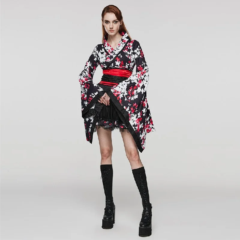 Oversized women's wool coats in a monochromatic look for a trendy outfitWomen's Lolita Floral Printed Kimono with Skirt Oversized women's wool coats in a monochromatic look for a trendy outfitWomen's Lolita Floral Printed Kimono with Skirt