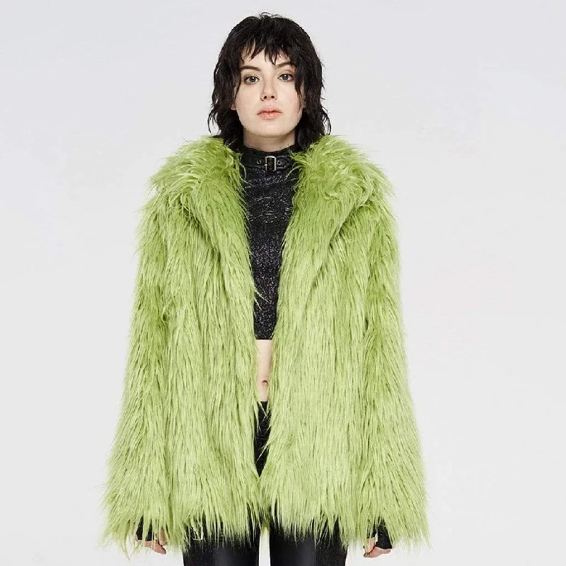 Water - resistant women's trench coats with adjustable cuffs for rainy daysWomen's Punk Faux Fur Winter Coats Water - resistant women's trench coats with adjustable cuffs for rainy daysWomen's Punk Faux Fur Winter Coats