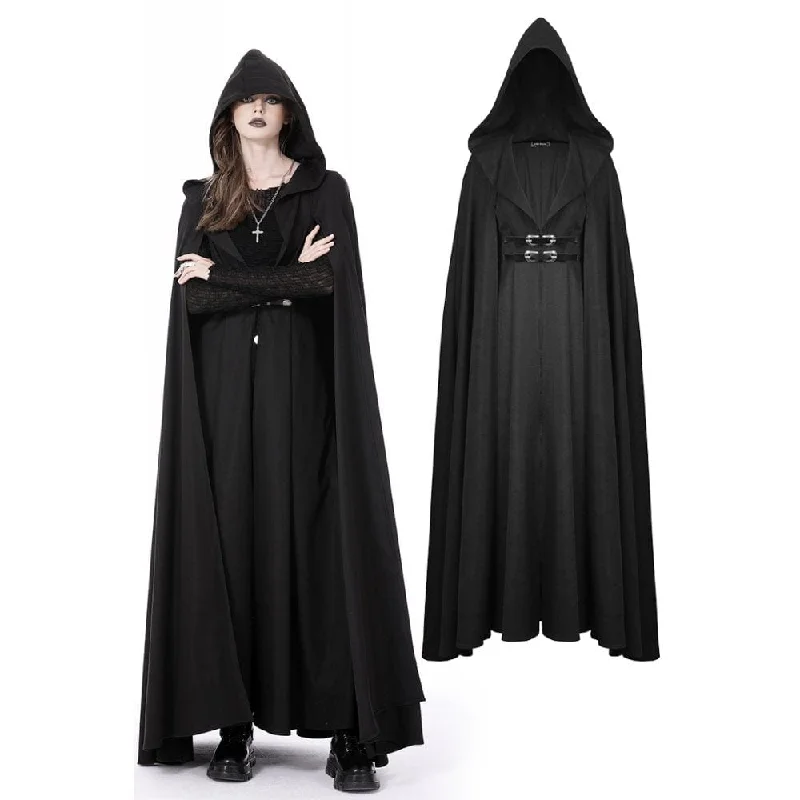 Quilted down women's coats with removable hoods for outdoor activitiesWomen's Punk Straps Long Coat with Hood Quilted down women's coats with removable hoods for outdoor activitiesWomen's Punk Straps Long Coat with Hood