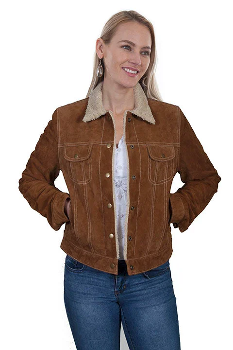Oversized women's wool coats in a monochromatic look for a trendy outfitWomen's Scully Suede Jacket #L1019-81 Oversized women's wool coats in a monochromatic look for a trendy outfitWomen's Scully Suede Jacket #L1019-81