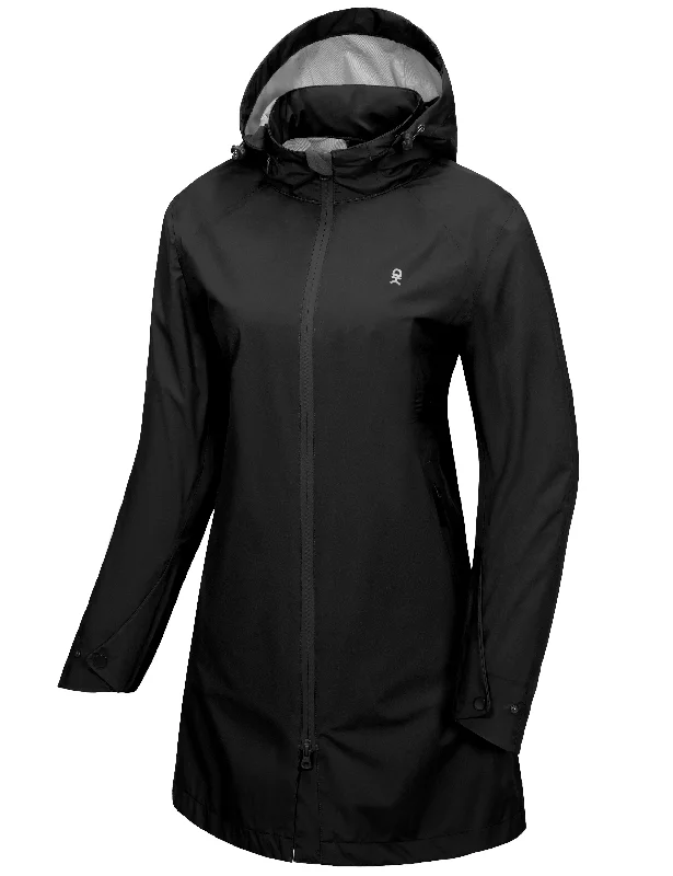 Women's cropped leather jackets with a fringe detail for a western - inspired outfitWomen's Waterproof Mid-Length Rain Jacket with Hood Windbreaker Coat for Hiking Travel Women's cropped leather jackets with a fringe detail for a western - inspired outfitWomen's Waterproof Mid-Length Rain Jacket with Hood Windbreaker Coat for Hiking Travel