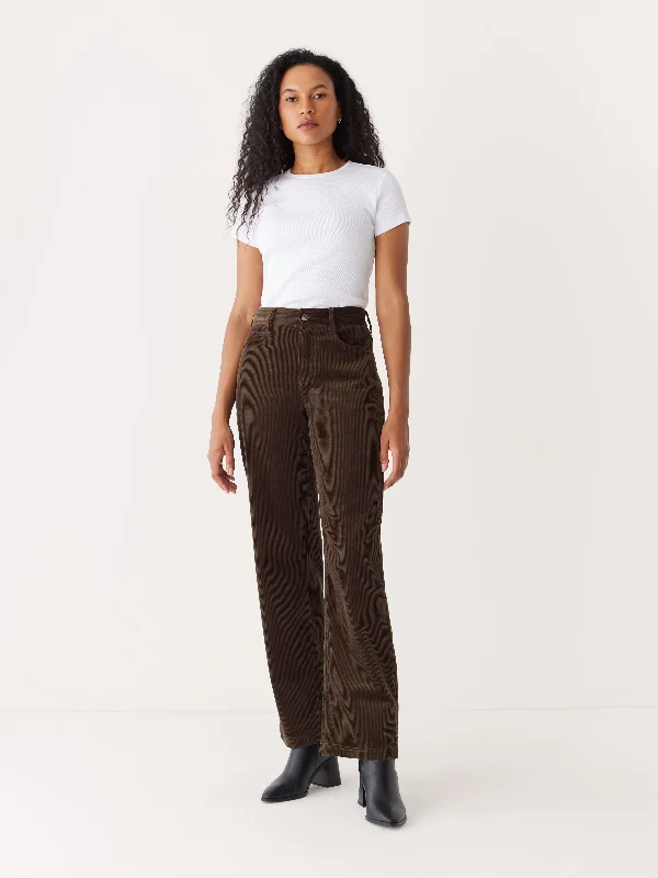 Fair - trade polo shirt supporting ethical productionThe Annie Straight Corduroy Pant in Dark Brown Fair - trade polo shirt supporting ethical productionThe Annie Straight Corduroy Pant in Dark Brown