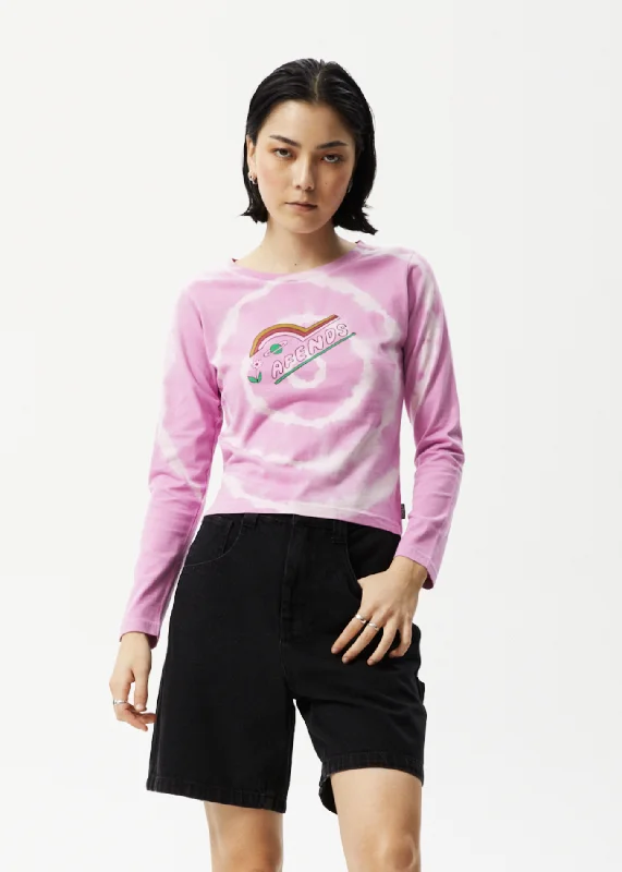 Organic Cotton Women Long Sleeve Top for Eco - Friendly ComfortAFENDS Womens Day Dream - Long Sleeve Tie Dye Graphic T-Shirt - Candy Organic Cotton Women Long Sleeve Top for Eco - Friendly ComfortAFENDS Womens Day Dream - Long Sleeve Tie Dye Graphic T-Shirt - Candy