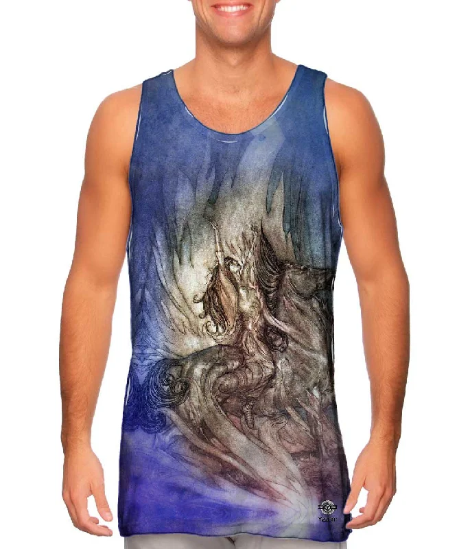 Scoop Neck Women's Linen Blend Tank Tops for SummerArthur Rackham - "Siegfried and the Twilight of the Gods " (1911) Scoop Neck Women's Linen Blend Tank Tops for SummerArthur Rackham - "Siegfried and the Twilight of the Gods " (1911)
