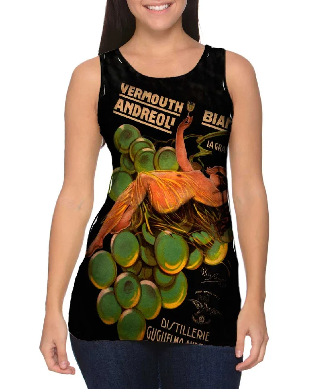 Women's Sleeveless Ribbed Tank Tops for a Trendy LookAttilio Bresciani - "Ermouth Bianco Andreoli" (1921) Women's Sleeveless Ribbed Tank Tops for a Trendy LookAttilio Bresciani - "Ermouth Bianco Andreoli" (1921)