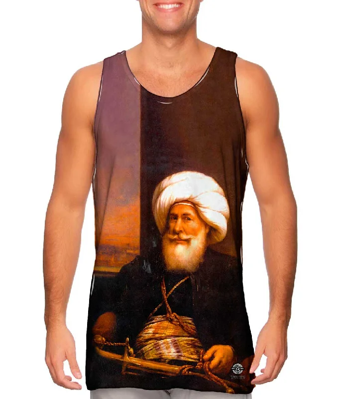 Women's Spaghetti Strap Tank Tops with Geometric PatternsAuguste Couder - "Mehemet Ali Viceroy of Egypt." (1841) Women's Spaghetti Strap Tank Tops with Geometric PatternsAuguste Couder - "Mehemet Ali Viceroy of Egypt." (1841)