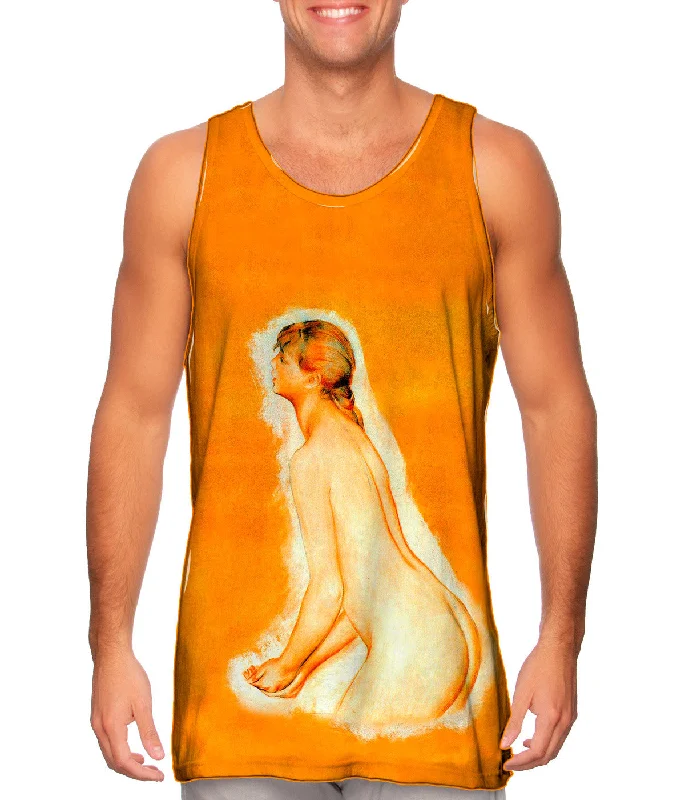 Crew Neck Women's Sustainable Tank Tops Made from Recycled MaterialsAuguste Renoir - "Nude" Crew Neck Women's Sustainable Tank Tops Made from Recycled MaterialsAuguste Renoir - "Nude"