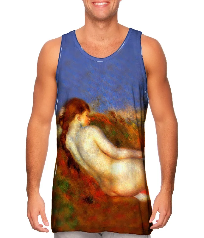 Plunge Neck Women's Seamless Tank Tops for a Smooth FitAuguste Renoir - "Reclining Nude" (1883) Plunge Neck Women's Seamless Tank Tops for a Smooth FitAuguste Renoir - "Reclining Nude" (1883)