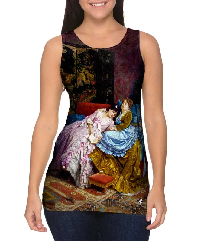 Women's Sleeveless Ribbed Tank Tops for a Trendy LookAuguste Toulmouche - "An Afternoon Idyll" Women's Sleeveless Ribbed Tank Tops for a Trendy LookAuguste Toulmouche - "An Afternoon Idyll"
