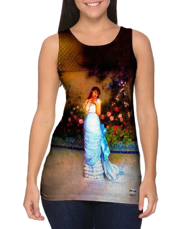 Square Neck Women's Organic Cotton Tank Tops in Earth TonesAuguste Toulmouche - "An Elegant Beauty" (1883) Square Neck Women's Organic Cotton Tank Tops in Earth TonesAuguste Toulmouche - "An Elegant Beauty" (1883)