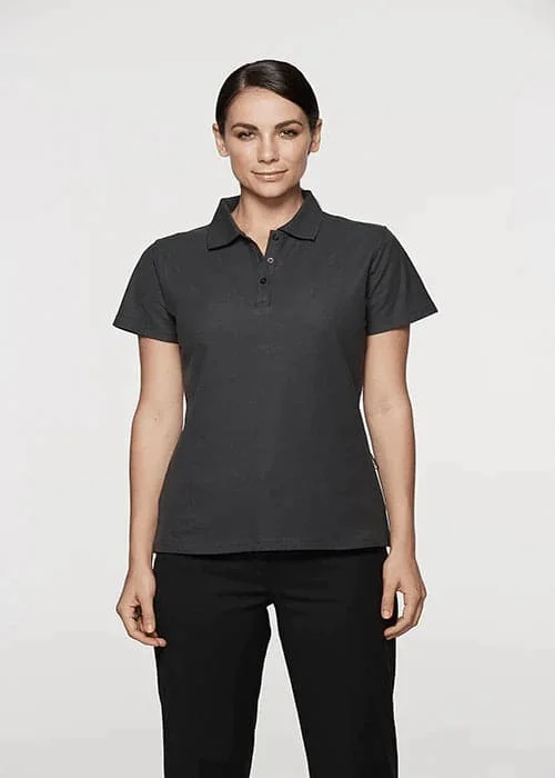 Two - tone polo shirt for a modern and stylish appearanceAussie Pacific Ladies Hunter Polo Shirt 2312 Two - tone polo shirt for a modern and stylish appearanceAussie Pacific Ladies Hunter Polo Shirt 2312